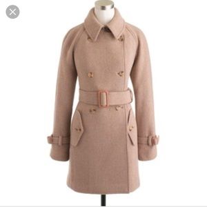 J.Crew Stadium Cloth Wool Boulevard Trench Coat 8